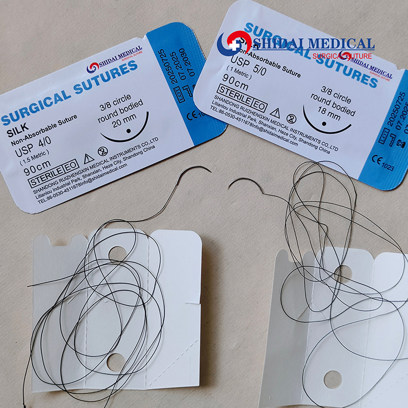 silk surgical suture 非可吸收缝合线丝线